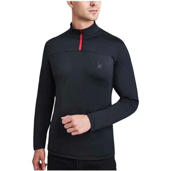 Spyder Active Men's Quarter Zip Long Sleeve Athletic Fit Shirt XL‎ Performance - Picture 1 of 16